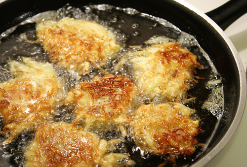 I'm just making latkes