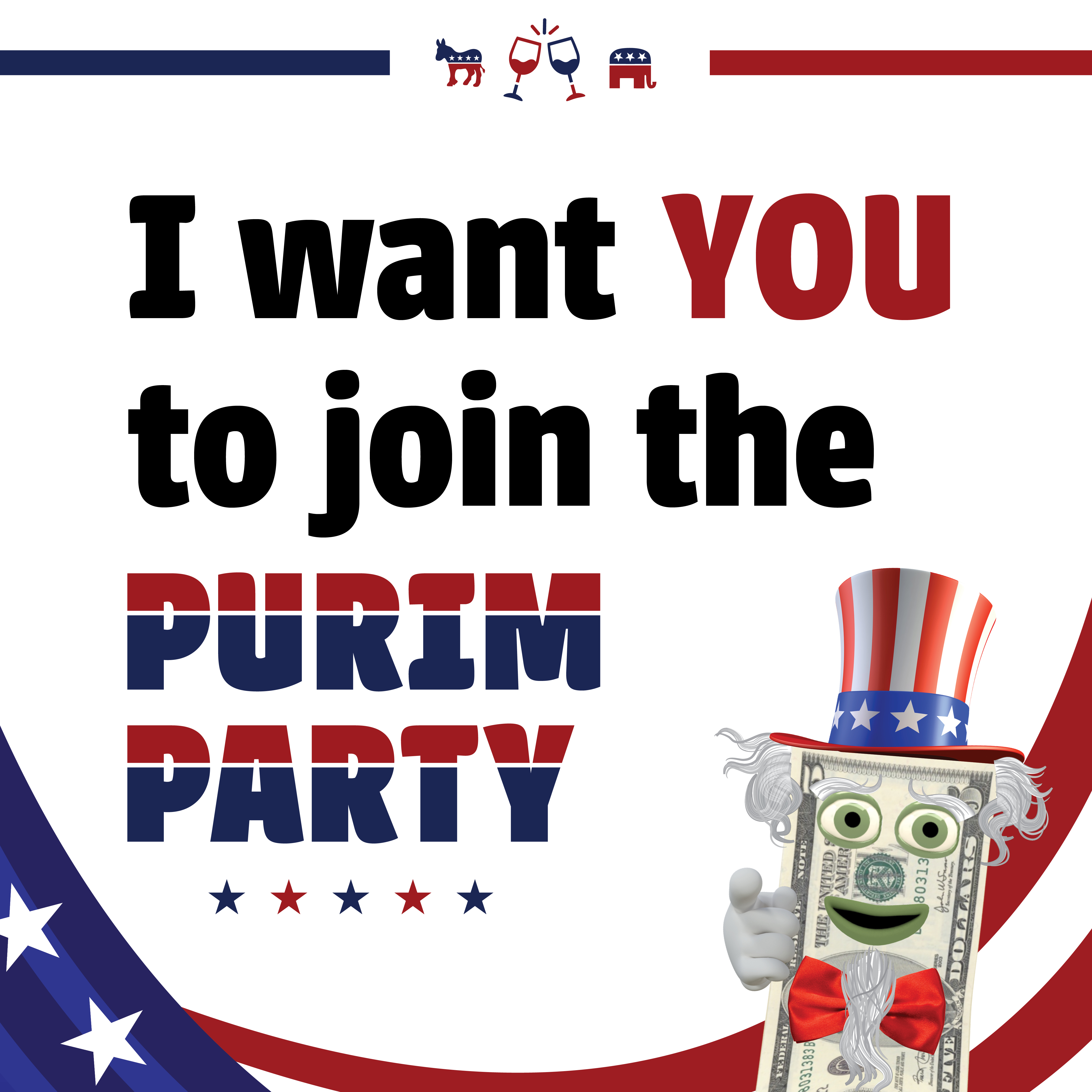 I want YOU to join the Purim Party