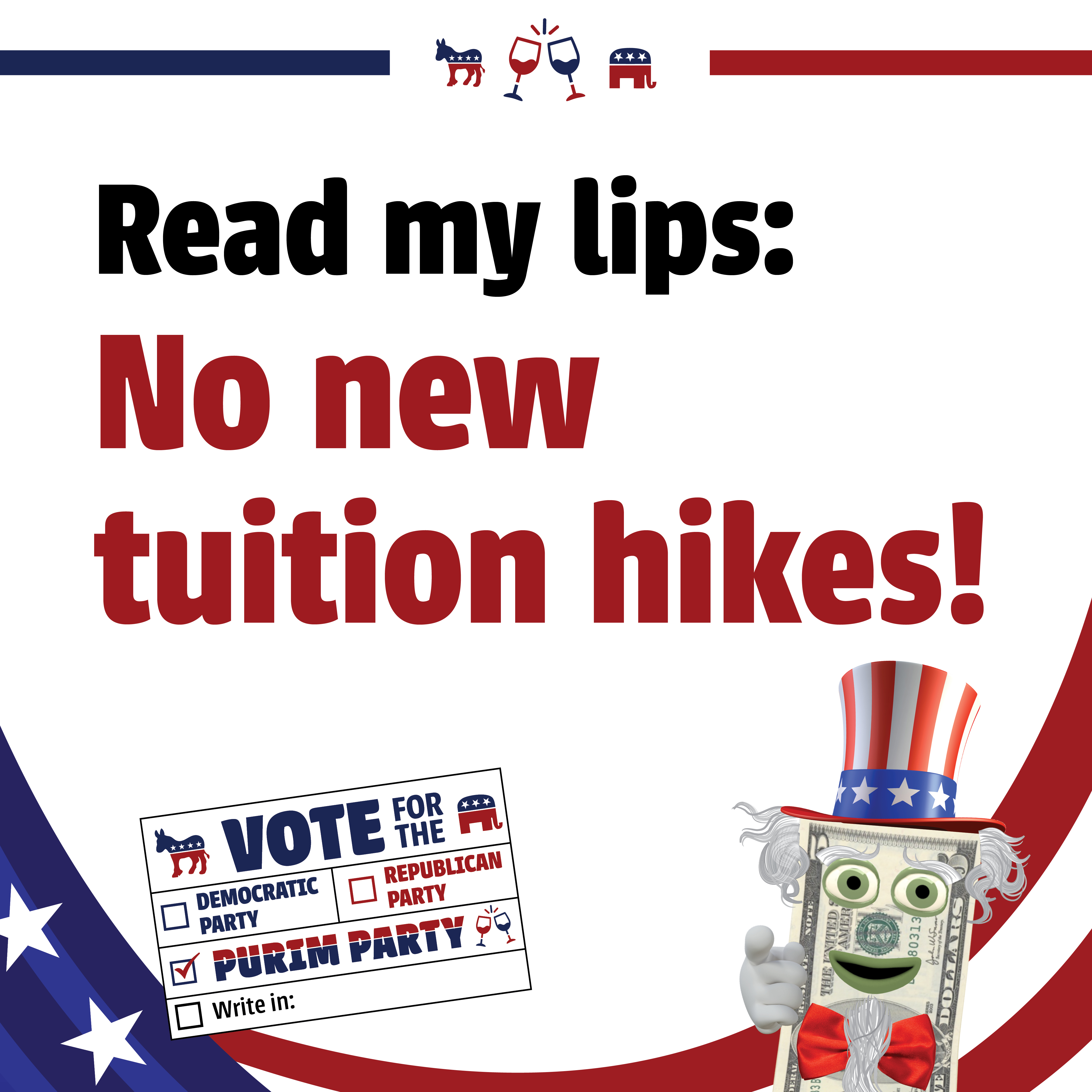 Read my lips: No new tuition hikes!