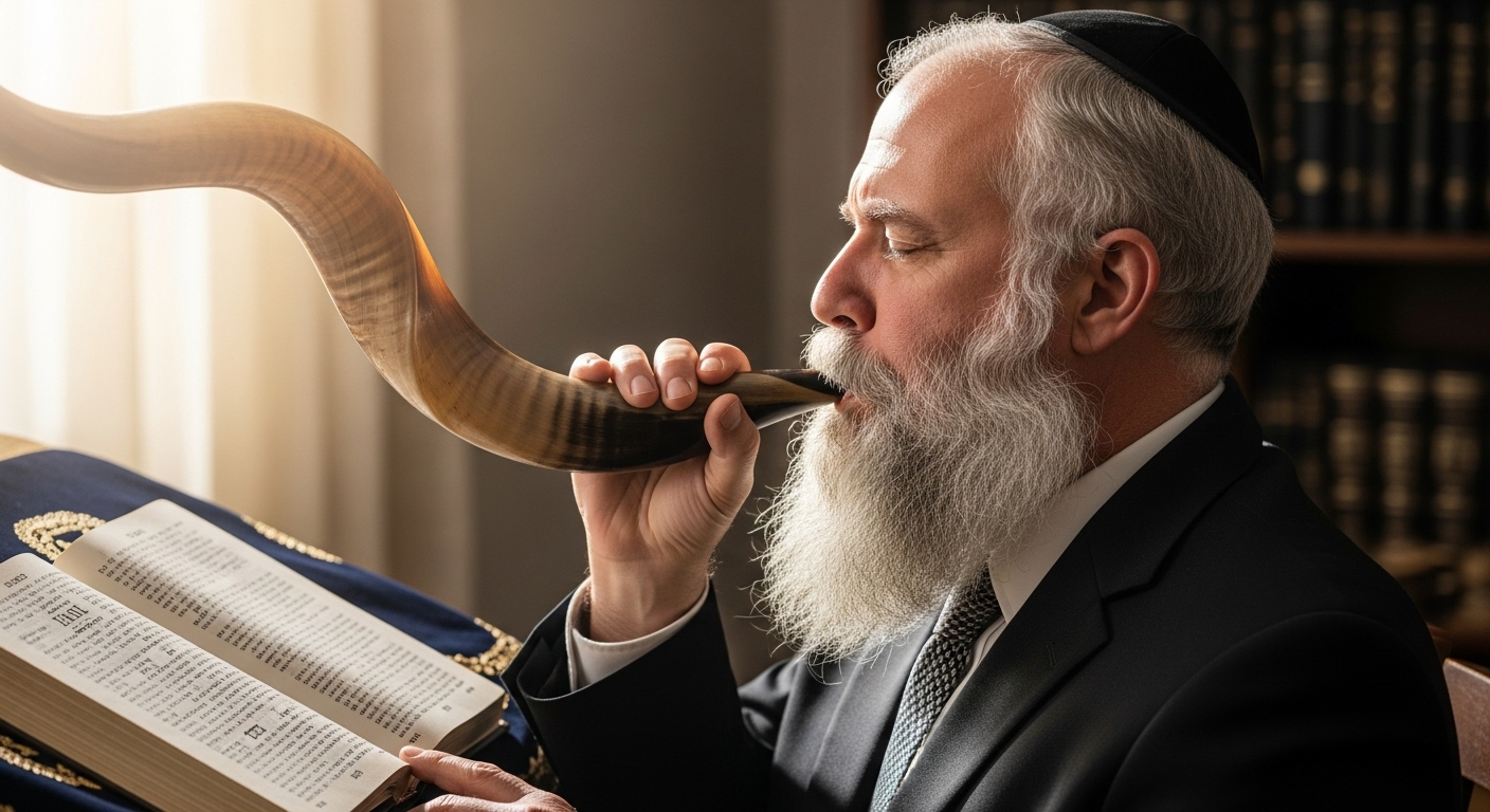 blowing the shofar