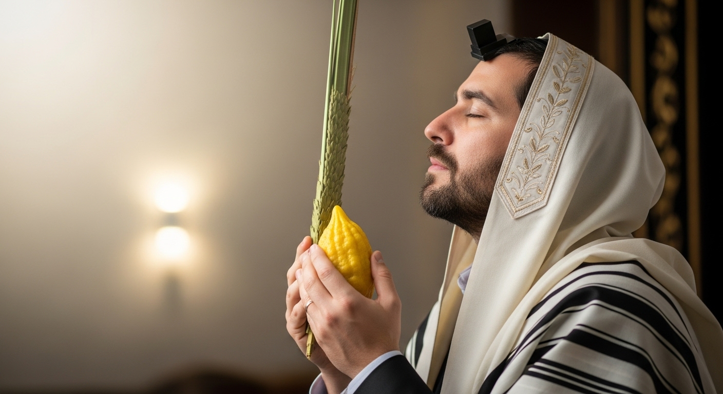 shaking a lulav and etrog