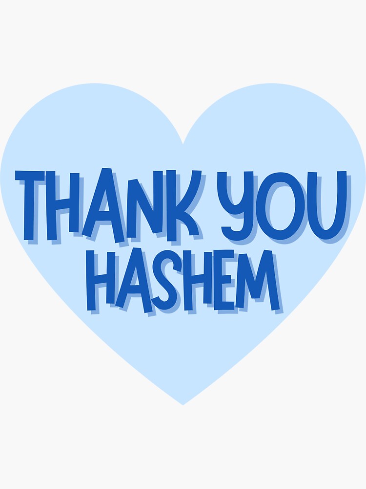 Thanking Hashem