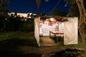 flimsy sukkah in the wilderness