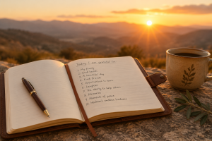 count your blessings by journaling them