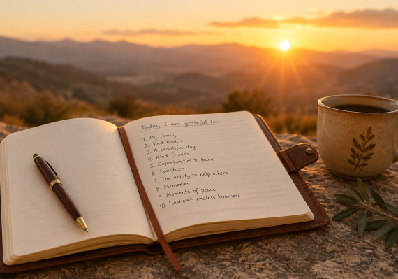count your blessings by journaling them