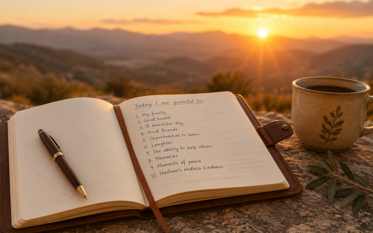 count your blessings by journaling them